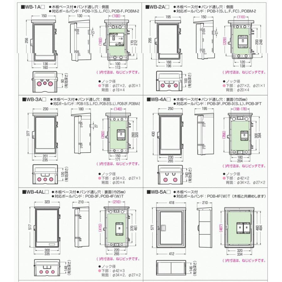 未来工業 WB-4AJ ベージュ色 ウォルボックス （屋根付 タテ型）｜n-denservice｜02