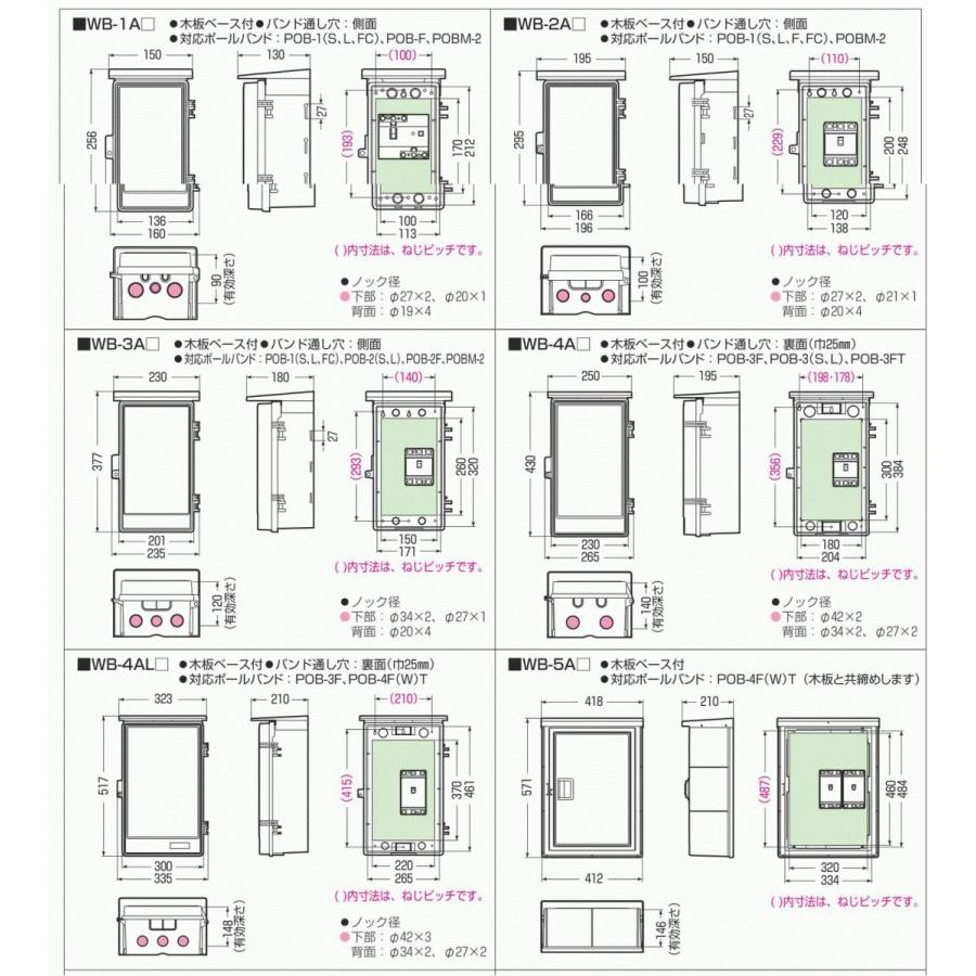未来工業 WB-4AM ミルキーホワイト色 ウォルボックス （屋根付 タテ型