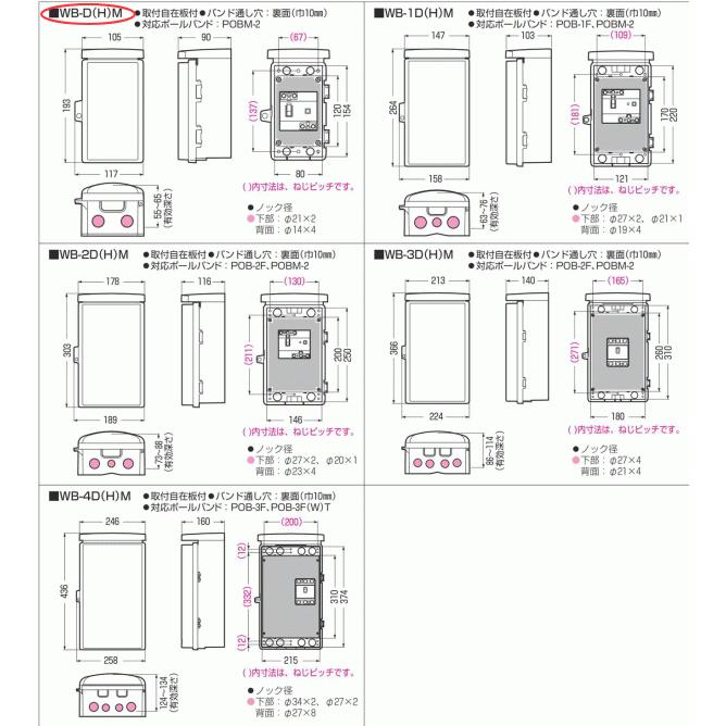 ミルキー  箱⑲ Amazon.co.jp: 未来工業(MIRAI) ウオルボックス プラスチック製