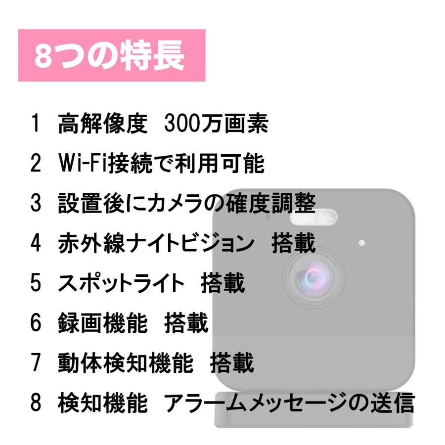【高画質・双方向通話】Bisya 300万画素 みまもりカメラ 簡単壁取り付け可 AI動体検知 長期間録画 子供/ペット/高齢者 BJC-C3101 |  | 07