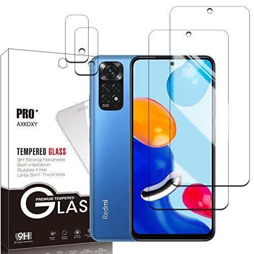 2+2枚セット Xiaomi Redmi Note 11 用のガラスフィルム フィルム