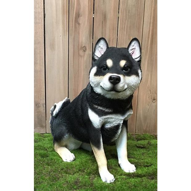 ガーデニング 置物 園芸用品 柴犬 黒 ガーデニング N Gardenフラワーショップ 置物 131 有名な高級