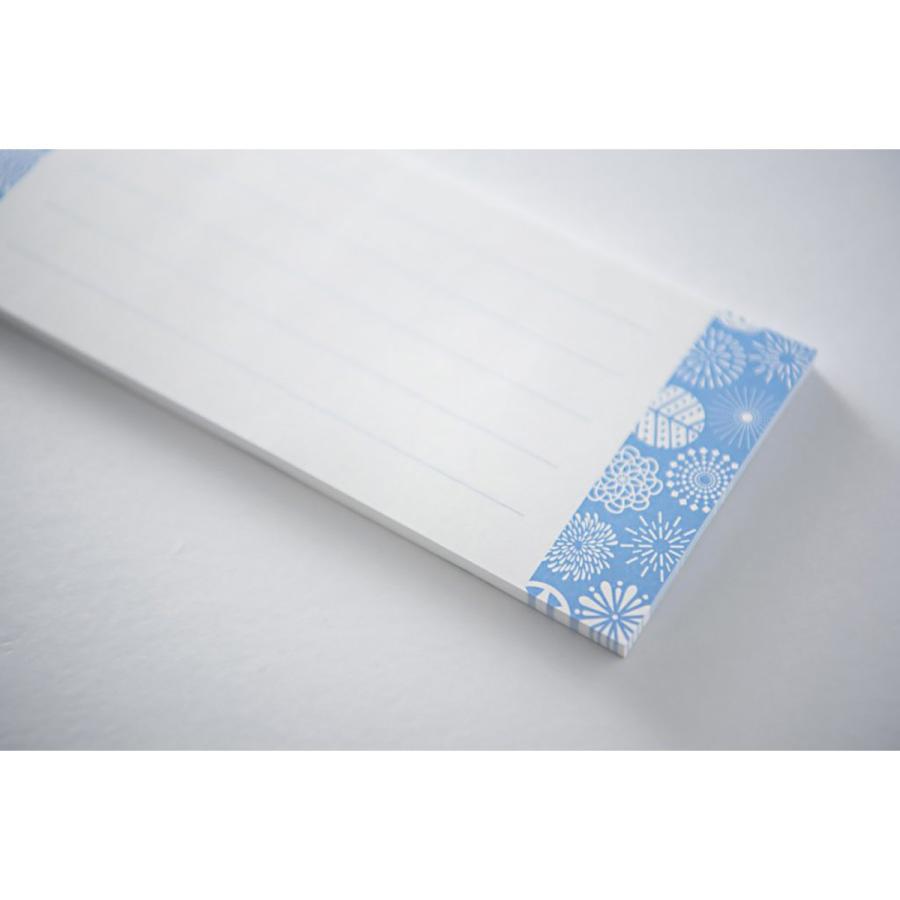 長岡花火　一筆箋　青藤　メモ帳　便箋　50枚つづり　80mm×190mm　オフィシャルグッズ　 |  | 02