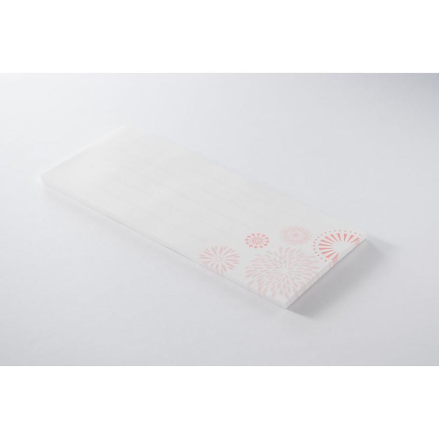 長岡花火　一筆箋　撫子　赤　メモ帳　便箋　50枚つづり　80mm×190mm　オフィシャルグッズ　 |  | 01