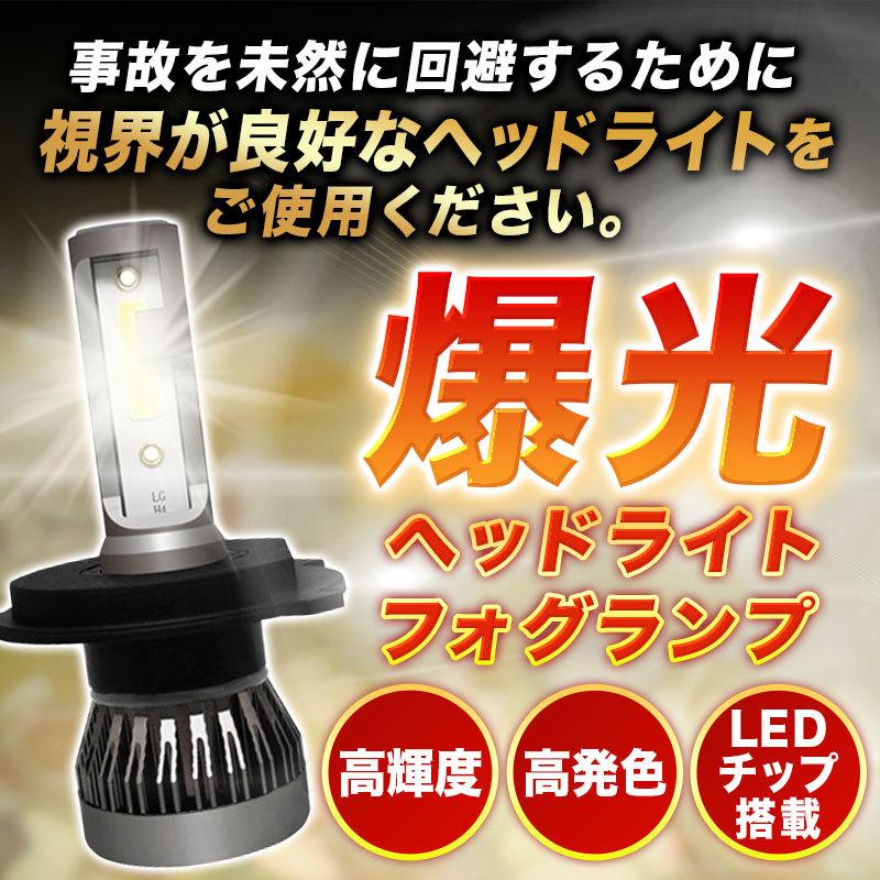 LED ヘッドライト H4 汎用 フォグランプ 軽トラ 軽バン 小型車