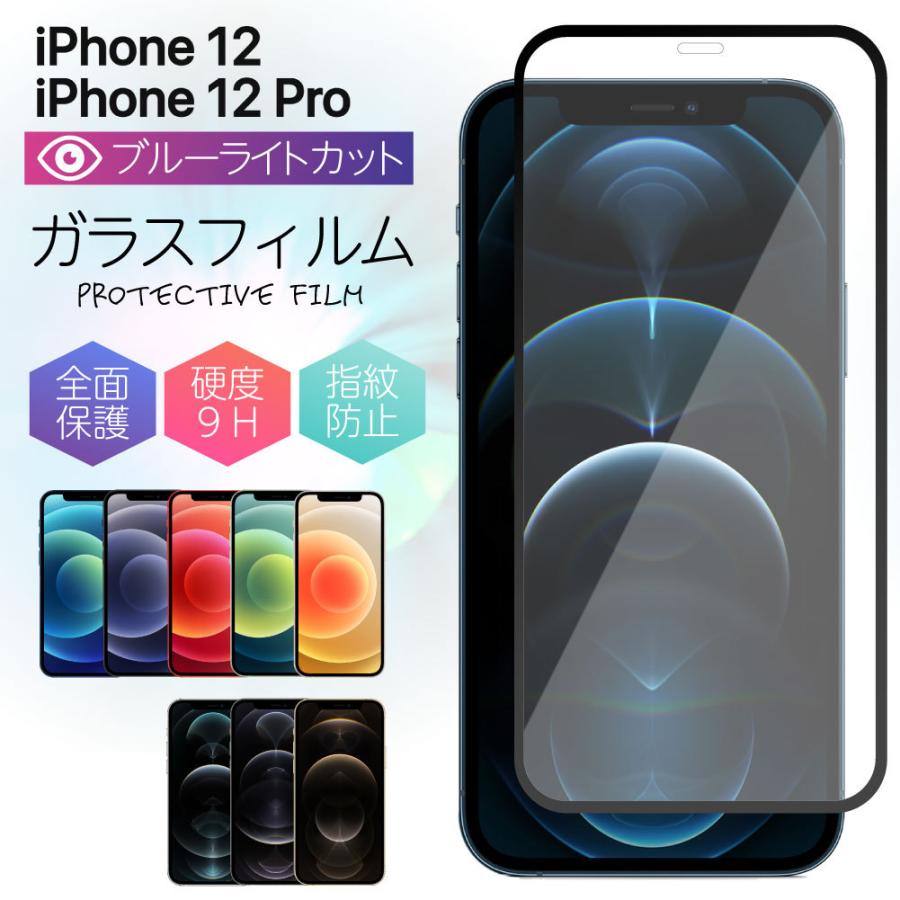 iPhone 12 Pro Max iPhone12 フィルム 全面 iphone12 pro max ブルー