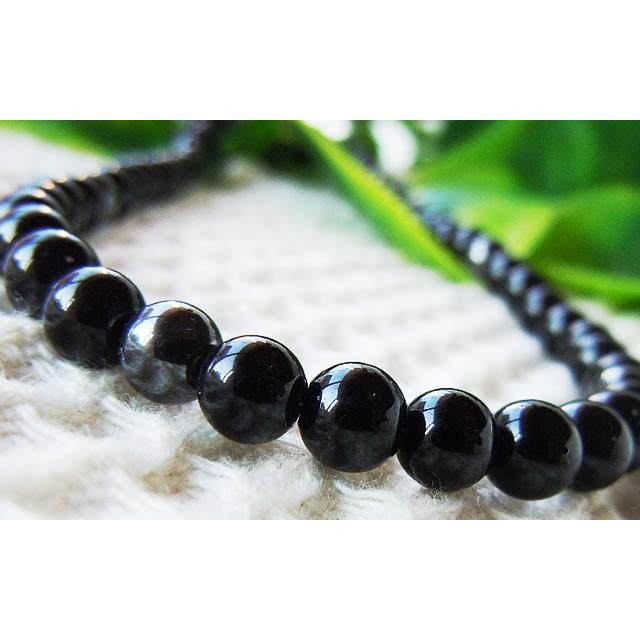 お得 ブラック トルマリン ネックレス＆ブレスレットセット 磁気