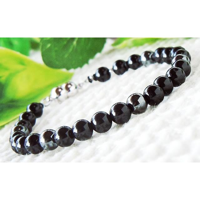 お得 ブラック トルマリン ネックレス＆ブレスレットセット 磁気