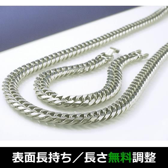 超極太12mm幅 純チタン 喜平 ネックレス (60-70cm) ブレスレット (19