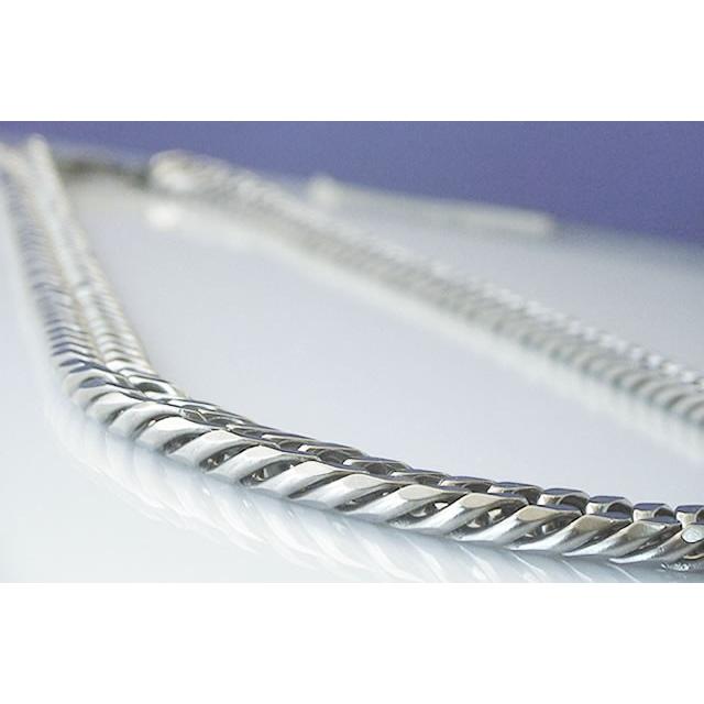 超極太12mm幅 純チタン 喜平 ネックレス (60-70cm) ブレスレット (19-24cm) チェーン セット メンズ ダブル6面カット TIT-1-W-SETの画像
