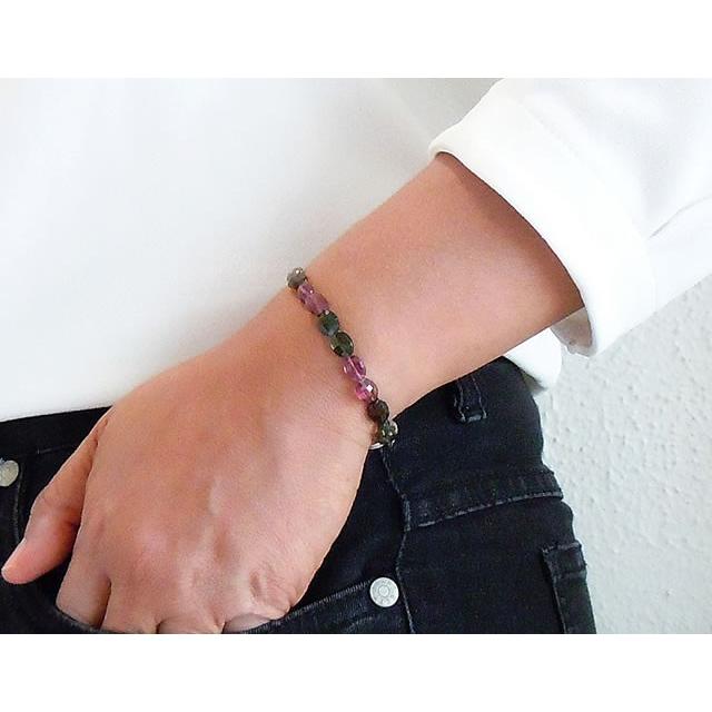 ミックストルマリン ブレスレット オーバルカット 16・17・18