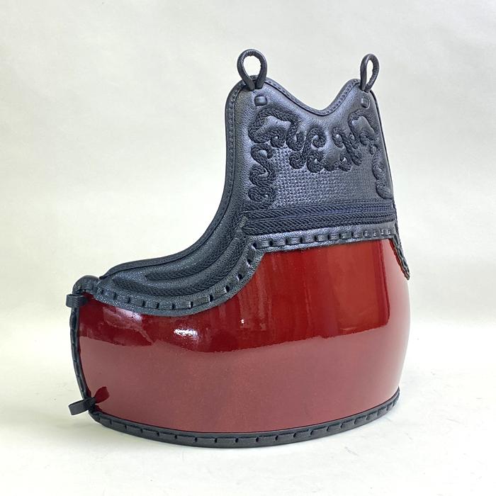 剣道具 剣道防具 単品 胴 本雲S字 飾 胸 紅梨地塗 変わり塗 二本