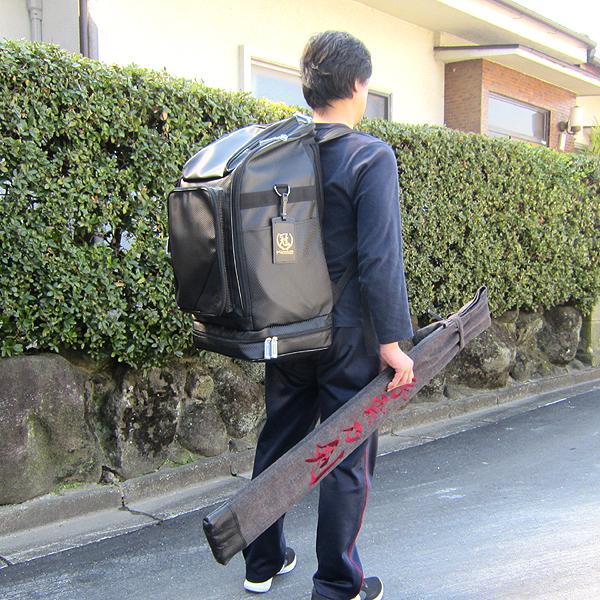 剣道 防具袋 冠 剣道専用 バックパック リュック型 DF-90K ネーム刺繍付_5