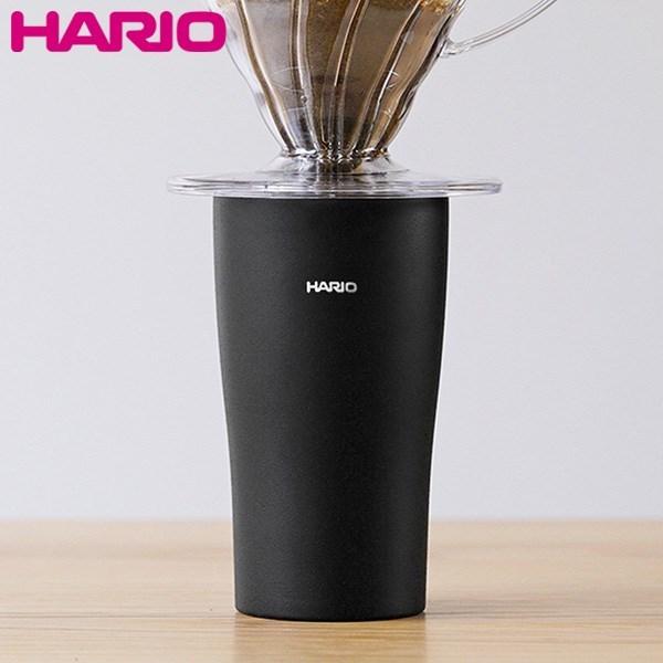 HARIO フタ付き保温タンブラー 300ml ブラック STF-300-B ハリオ｜n-kitchen
