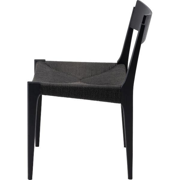 ペーパーコードチェア ブラック (品番：ACE-77BK)(L-2)荷姿3辺計216cm 東谷