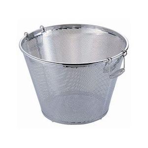 UK18-8パンチング 平底深型揚げざる 51cm（穴径φ5mm）