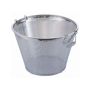 UK18-8パンチング 平底深型揚げざる 48cm（穴径φ2.2mm）