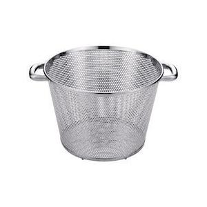 UK 18-8パンチング深型揚げざる パイプハンドル45cm