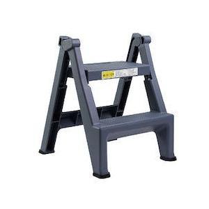 トラスト 折りたたみステップツール 2段 6932グレー KTLI301