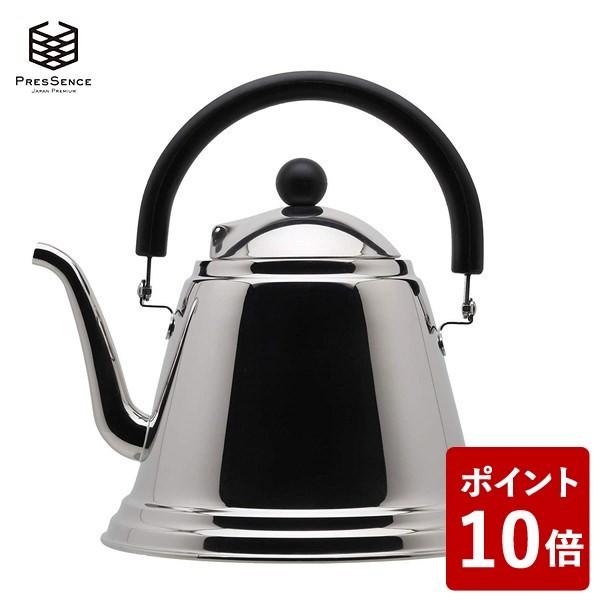 PRESSENCE カフェケトル ステンレス 1800ml プレッセンス 11899873 フジイ 日本製 三条))｜n-kitchen