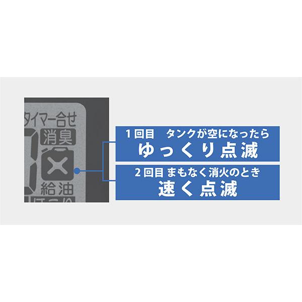 ダイニチ 石油ファンヒーター Sタイプ FW-25S4 ライトシルバー(木造7畳まで/コンクリート9畳まで・タンク3.5L) D2312))｜n-kitchen｜10