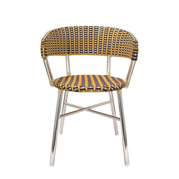 DULTON Aluminum roundish chair Blue/Yellow ガーデンチェア (品番：F19-0001BL/YL) ダルトン インダストリアル アメリカン ヴィンテージ 男前))｜n-kitchen｜03