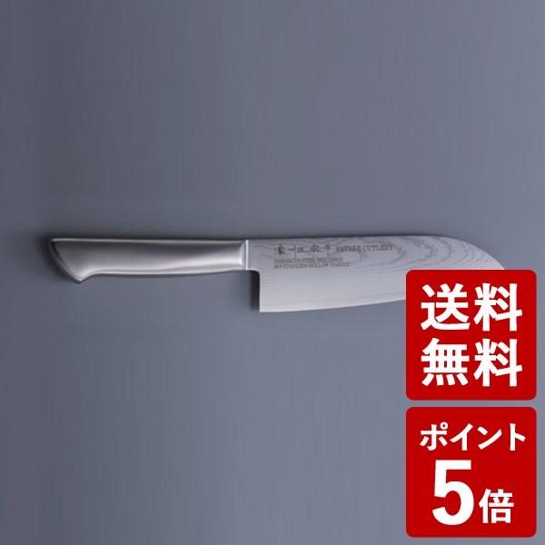 ダマスカス鋼 三徳包丁 170mm 800-631 佐竹産業｜n-kitchen