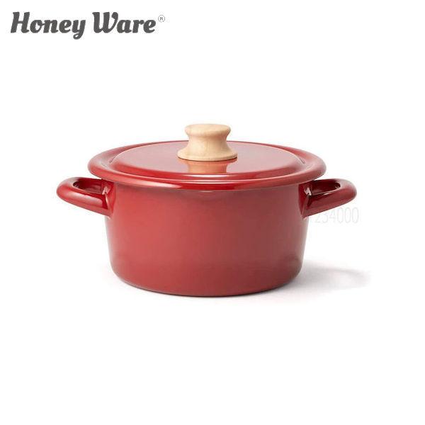 富士ホーロー Honey Ware Cotton キャセロール 18cm CTN-18W.WR ハニーウェア コットン CODE：316566｜n-kitchen