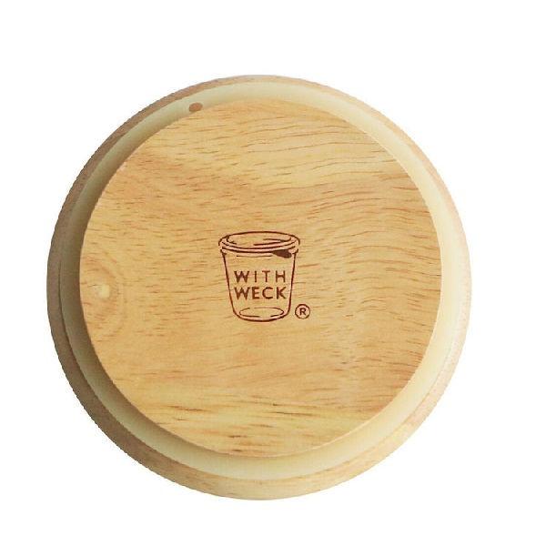 WITH WECK 木蓋 L FLAT TOP WOODEN LID ウェック WW-023L D2404｜n-kitchen｜02