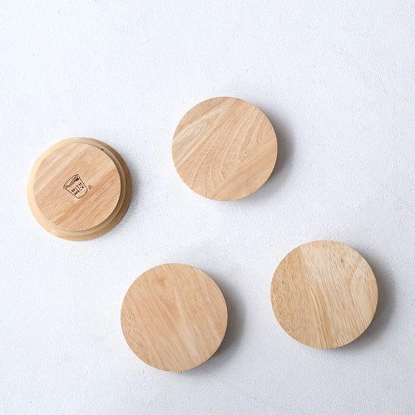 WITH WECK 木蓋 L FLAT TOP WOODEN LID ウェック WW-023L D2404｜n-kitchen｜03