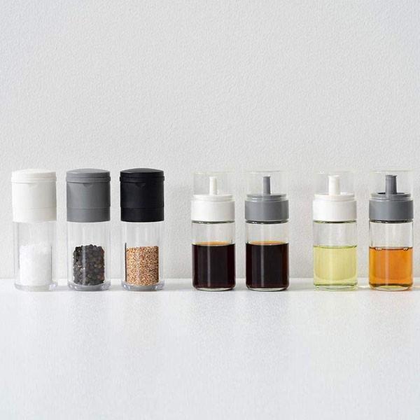 液だれしにくい ガラスボトル しょうゆ差し グレー 川崎合成樹脂 Zz Neut Kitchen ニュートキッチン 通販 Yahoo ショッピング