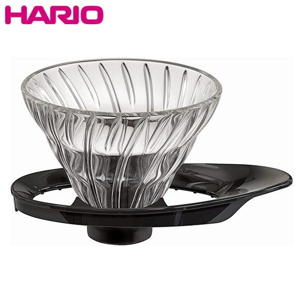 HARIO V60 耐熱ガラス透過ドリッパー 01 ブラック 1〜2杯用 VDGR-01-B ハリオ))｜n-kitchen