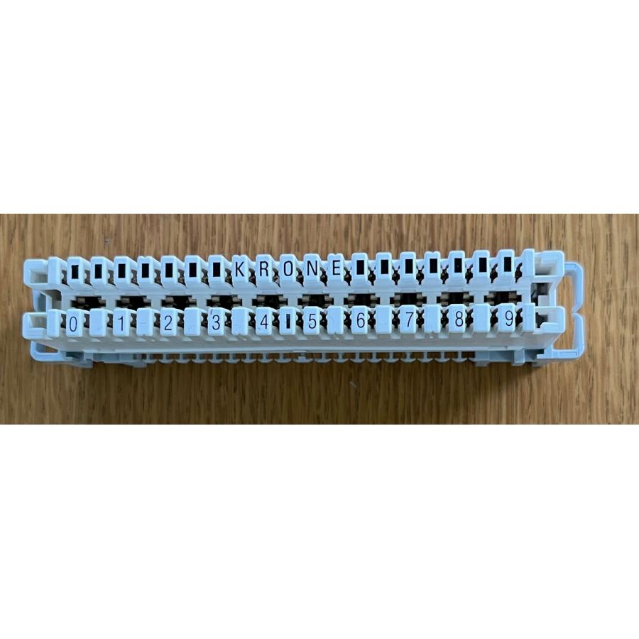 LSA-PLUS端子盤,10対切分標準モジュ−ル、0-9（6468 2 043-11） : n