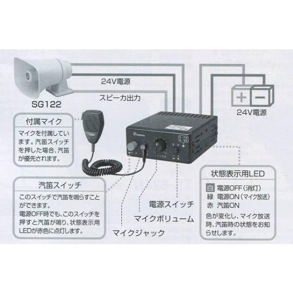 SG-122 船舶用汽笛 24V電子ホ−ン : n通信機材 - 通販 - Yahoo