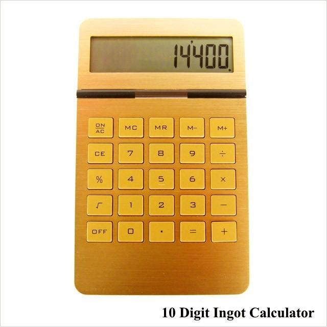 ゴールド カリキュレーター 10 Digit Ingot Calculator 計算機 電卓｜n-l