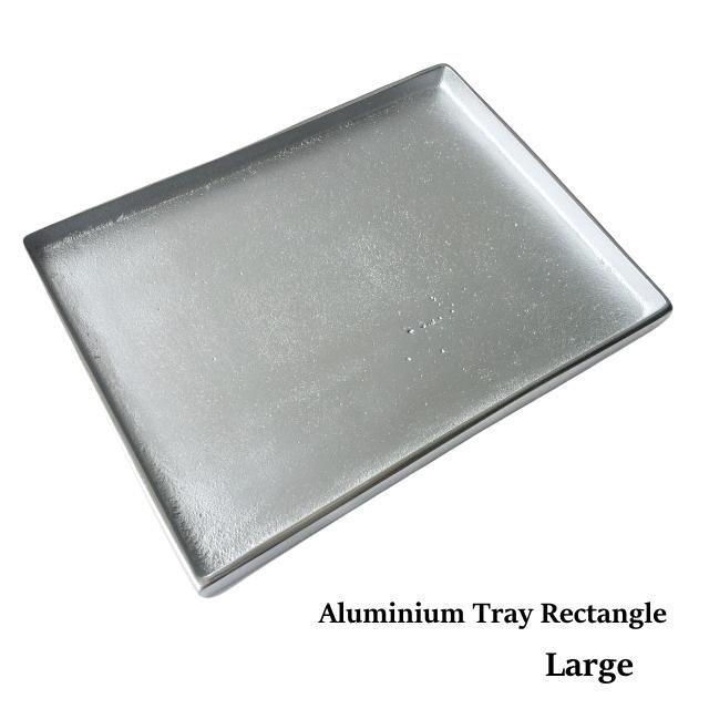 Wanderout ナロートレイ　アルミ　シルバー 1枚 DETAIL アルミ トレイ レクタングル ラージ Aluminium Tray