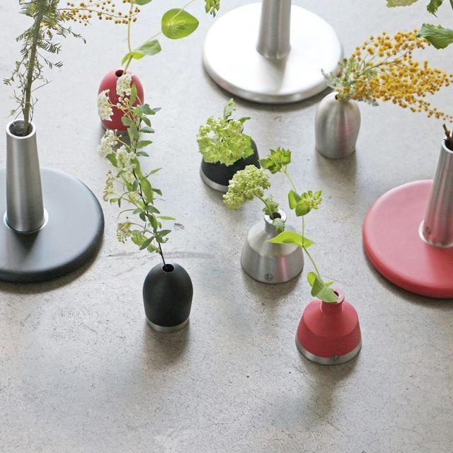 フラワーベース アルミ おしゃれ 一輪挿し 花瓶 Alx Vase Hana Iron