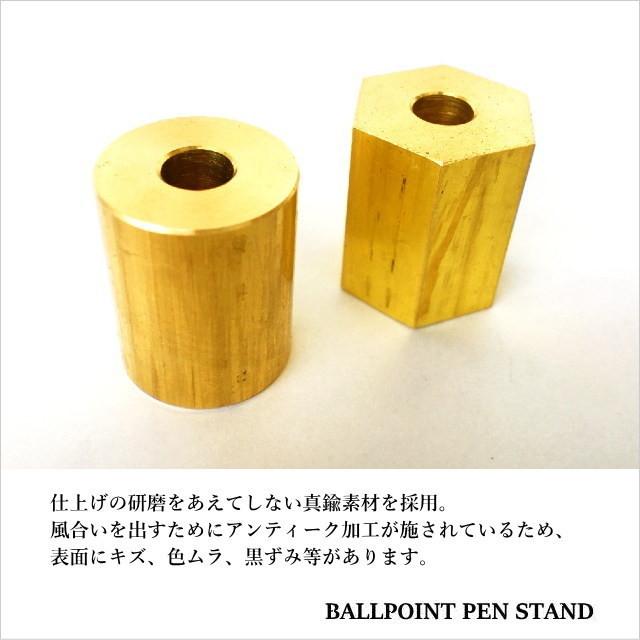 アンティーク調　真鍮ペン立て イタリア直輸入 真鍮製ペンシルホルダー アンティーク調ペン立て