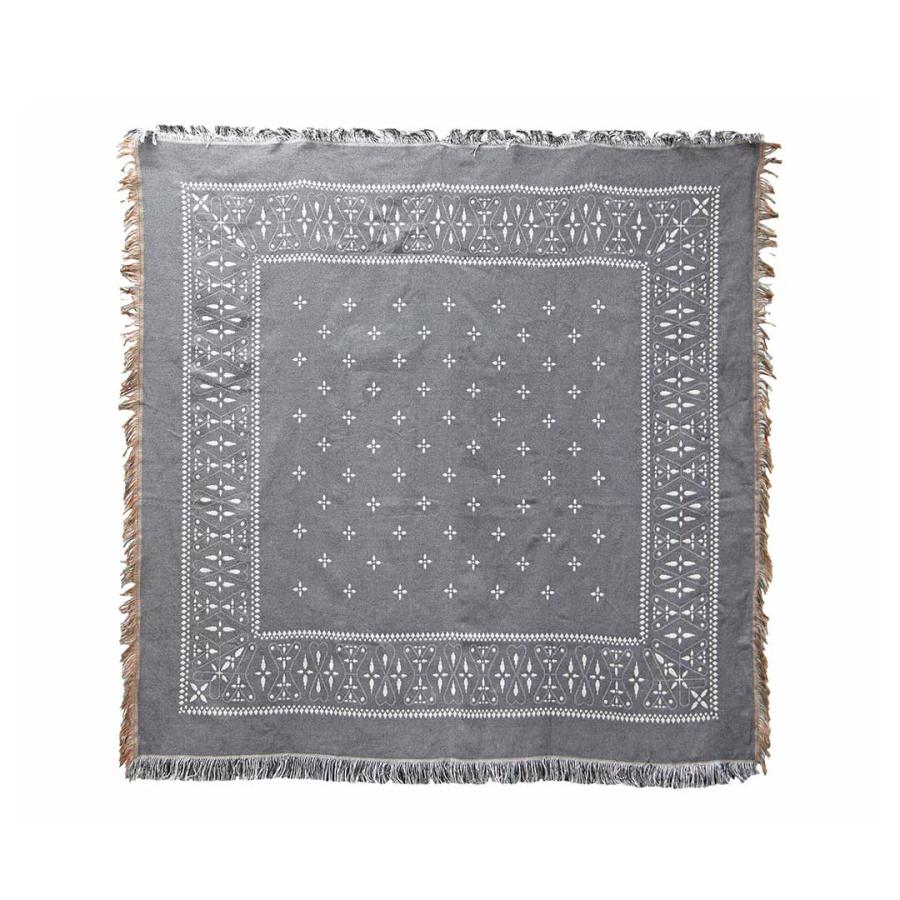 バンダナ スローケット クロス Bandana Throwket Cross Gray グレー