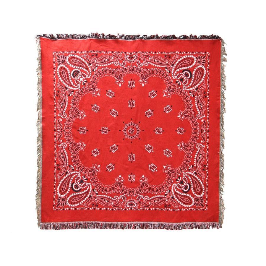 バンダナ スローケット ペイズリー Bandana Throwket Paisley Red