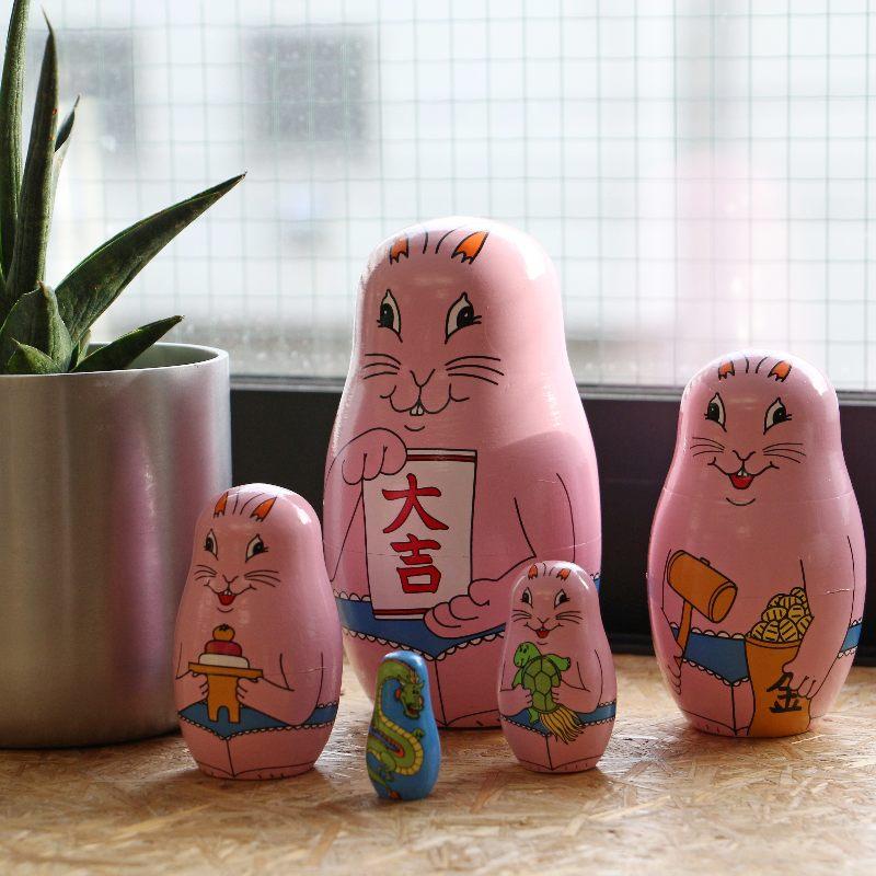 マトリョーシカ ハッピー ニュー ラビット Happy New Rabbit マトリョーシカ ハッピー ニュー ラビット Happy New Rabbit