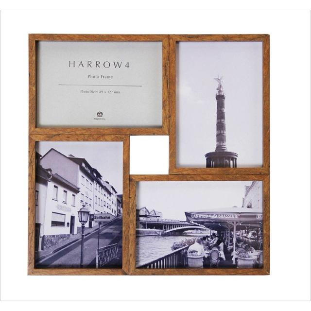 フォトフレーム 壁掛け 卓上 ハロウ4 HARROW4 TEAK 写真立て 複数 おしゃれ 超可爱の フォトフレーム 壁掛け 卓上 ハロウ4 HARROW4 TEAK 写真立て 複数 おしゃれ 超可爱の