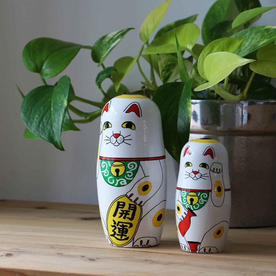 ラッキーキャット Lucky Cat マトリョーシカ midori komatsu 招き猫