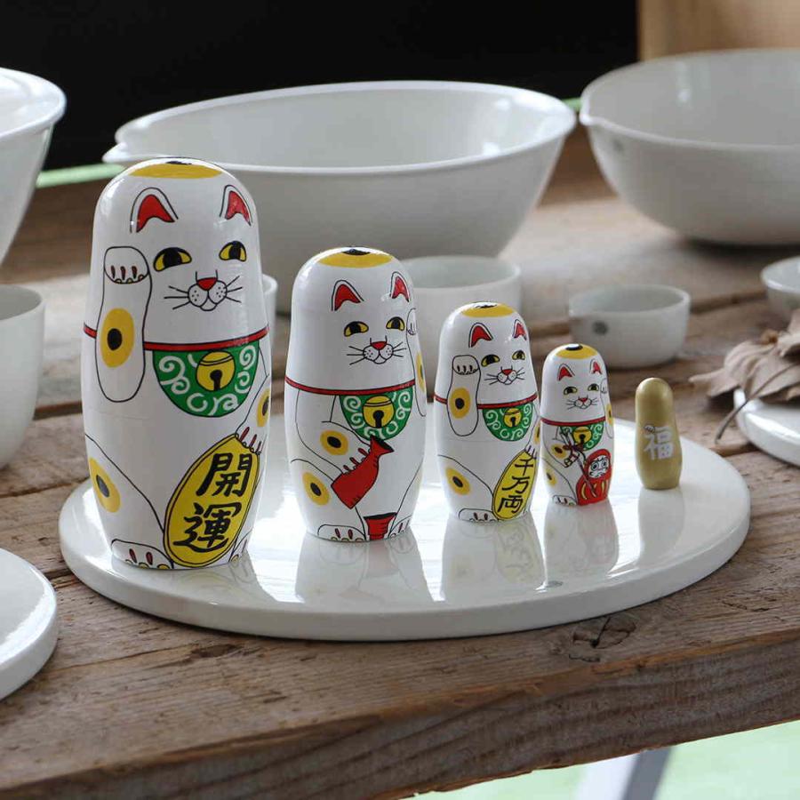 ラッキーキャット Lucky Cat マトリョーシカ midori komatsu 招き猫