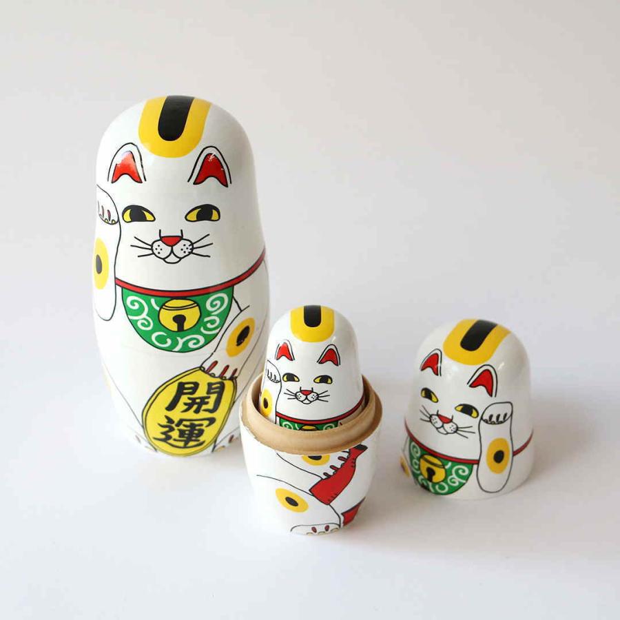 ラッキーキャット Lucky Cat マトリョーシカ midori komatsu 招き猫
