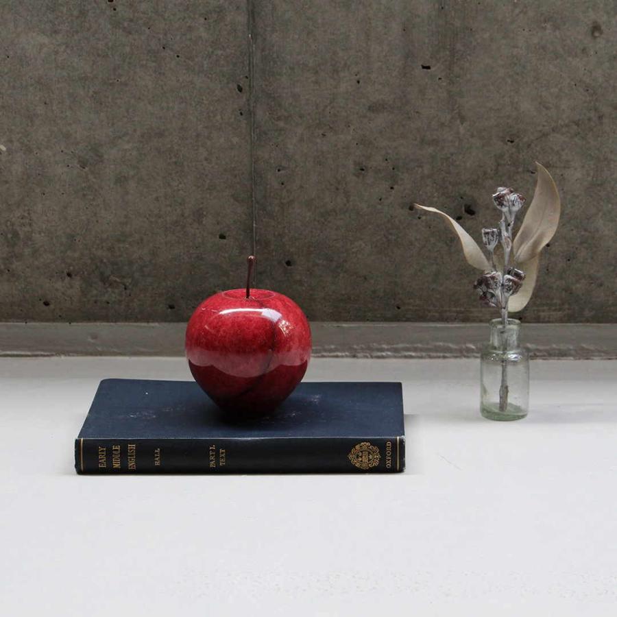 マーブルアップル レッド ラージ Marble Apple Red Large 置物
