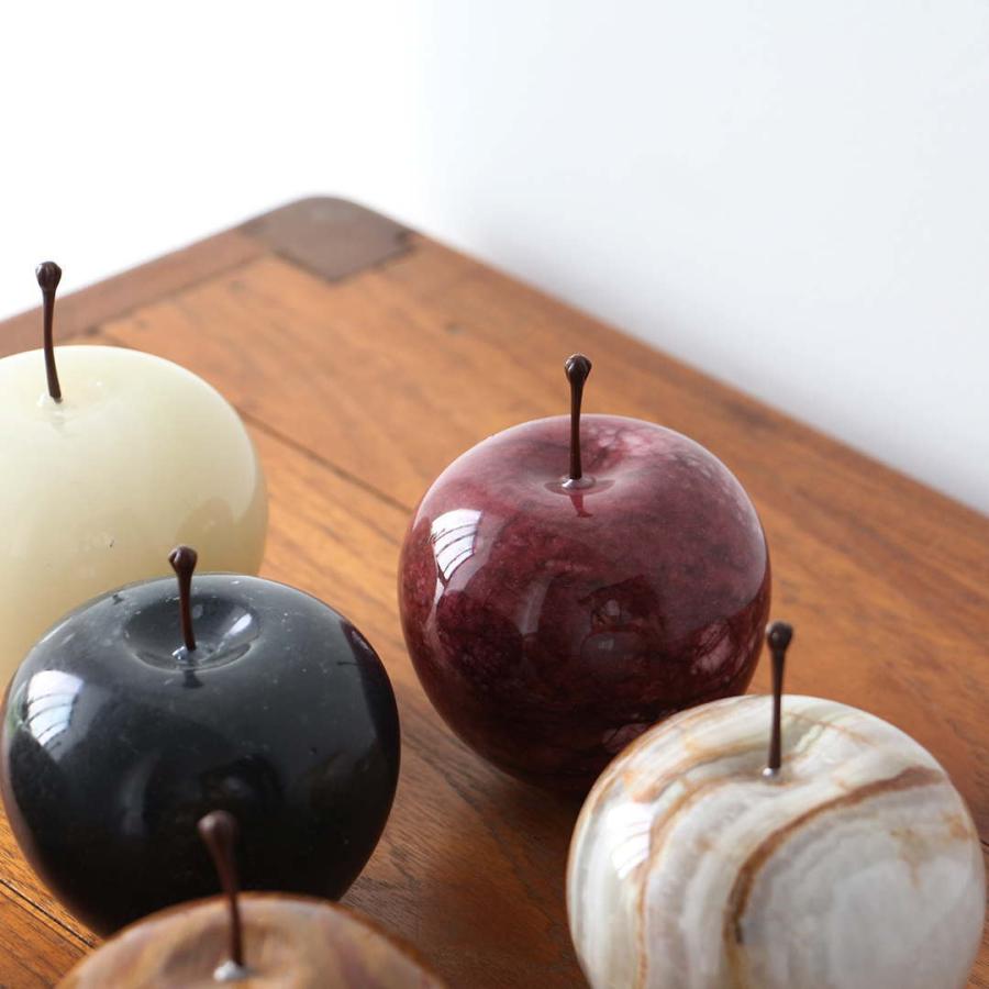 マーブルアップル レッド ラージ Marble Apple Red Large 置物