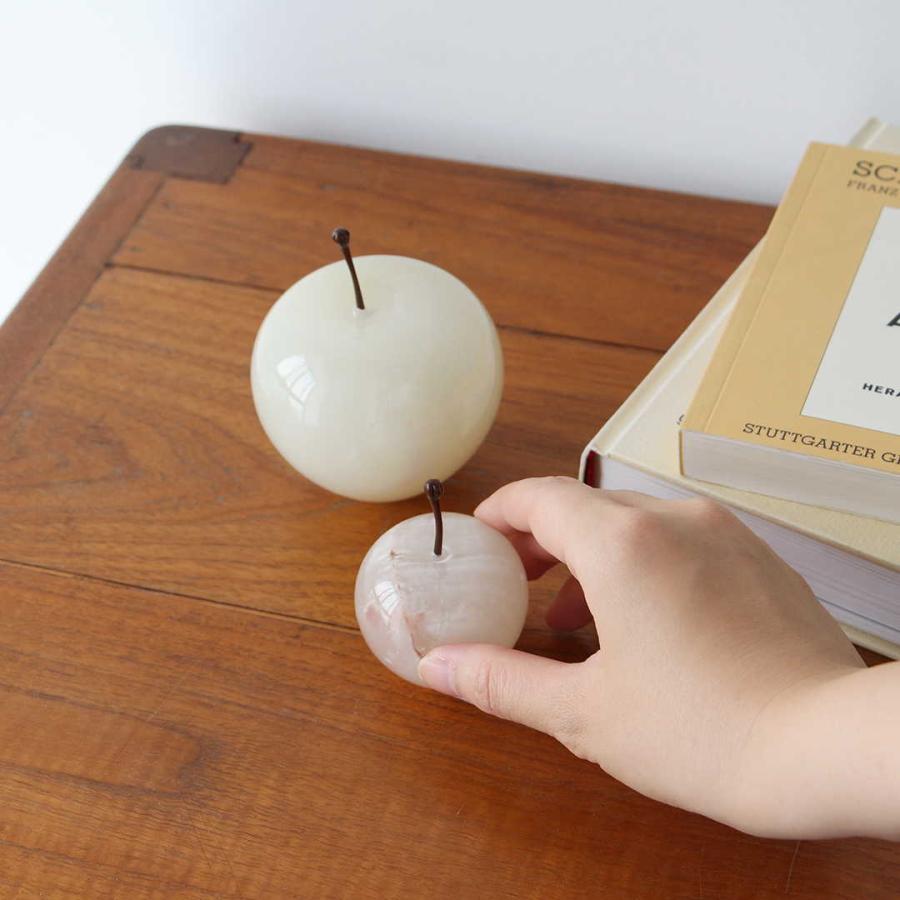 マーブルアップル ホワイト ラージ Marble Apple White Large 置物