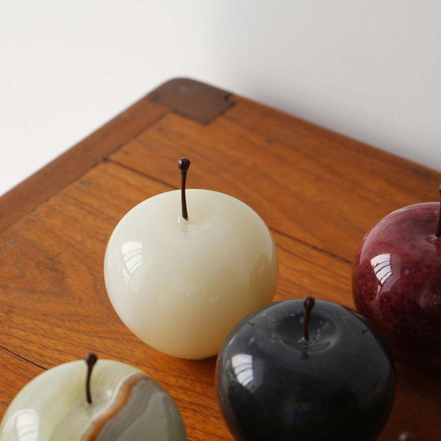 マーブルアップル ホワイト ラージ Marble Apple White Large 置物