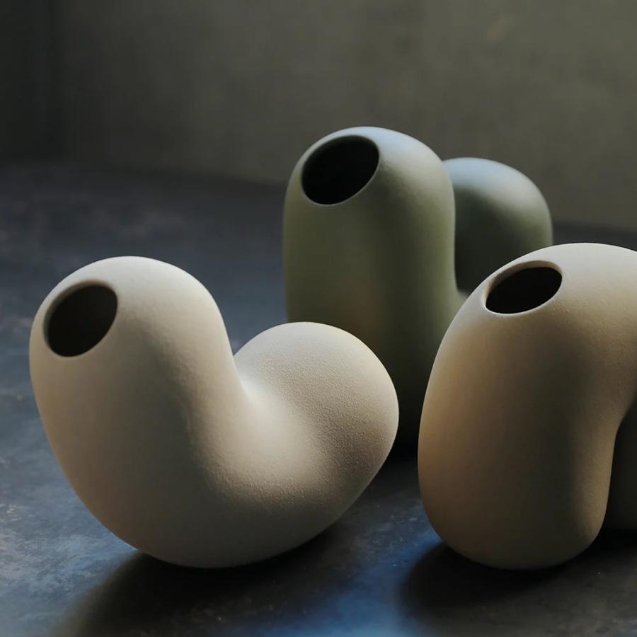 モリ Mori フラワーベース 花瓶 陶器 花器 置物 : インテリアショップ